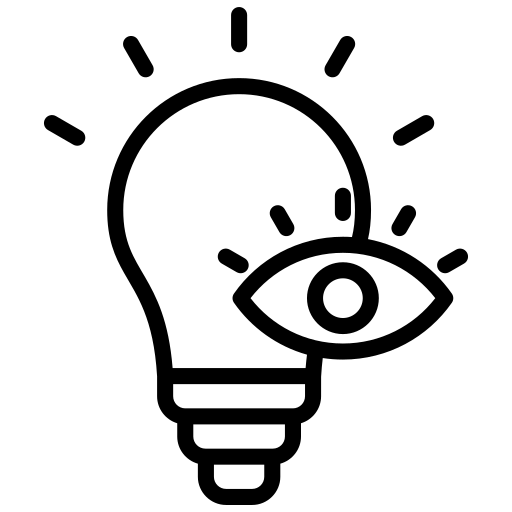 Lightbulb with Eye - Uniconlabs